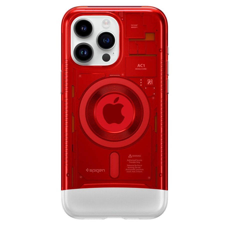 Mobil - Covers & Cases - Spigen Classic C1 MagSafe - ruby - iPhone 15 Pro - ACS06744