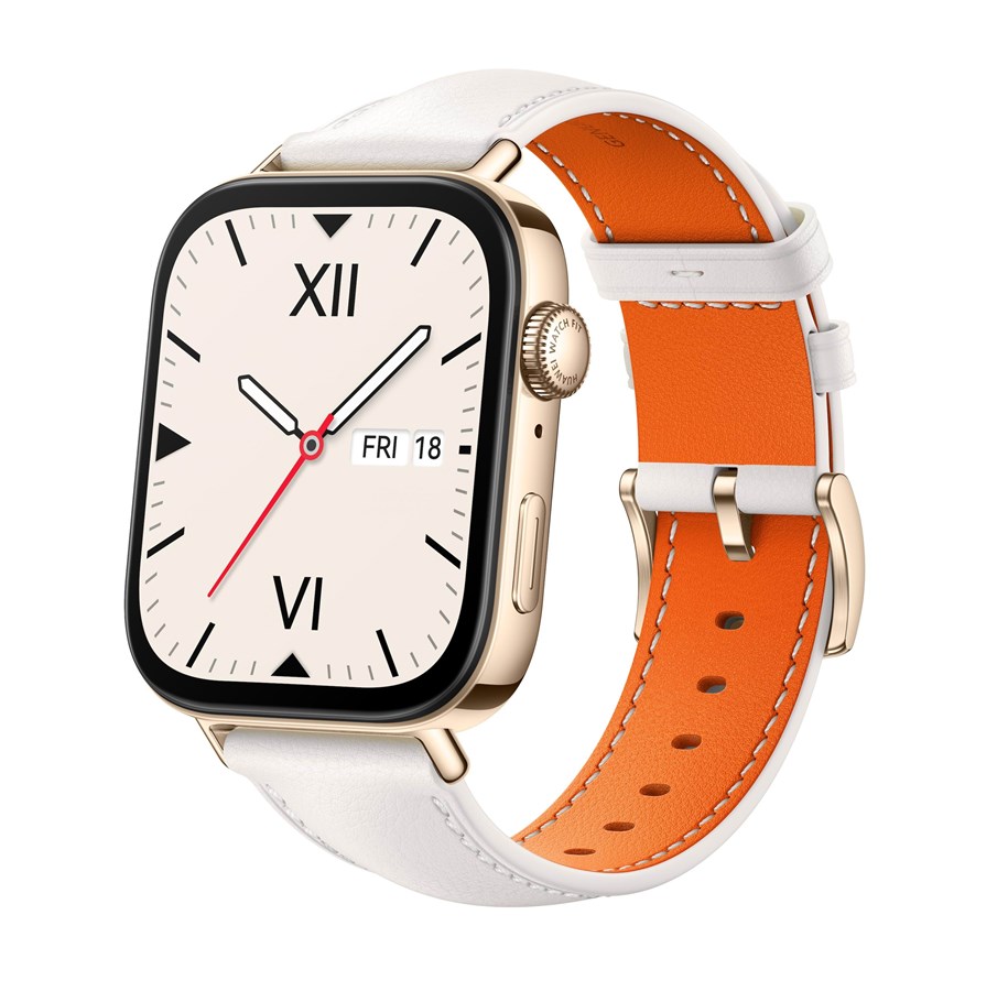 Smartwatch & Sportsur - Huawei Watch FIT 3 - Pearl White Leather *DEMO* - 55020CEH