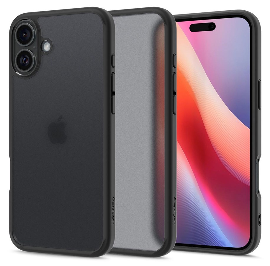 Mobil - Covers & Cases - Spigen Ultra Hybrid - frost black - iPhone 16 - ACS08200