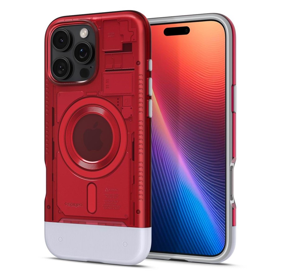 Mobil - Covers & Cases - Spigen Classic C1 MagSafe - ruby - iPhone 16 Pro - ACS08154
