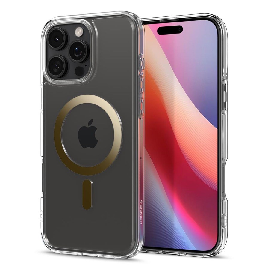 Mobil - Covers & Cases - Spigen Ultra Hybrid MagSafe - gold - iPhone 16 Pro - ACS08132