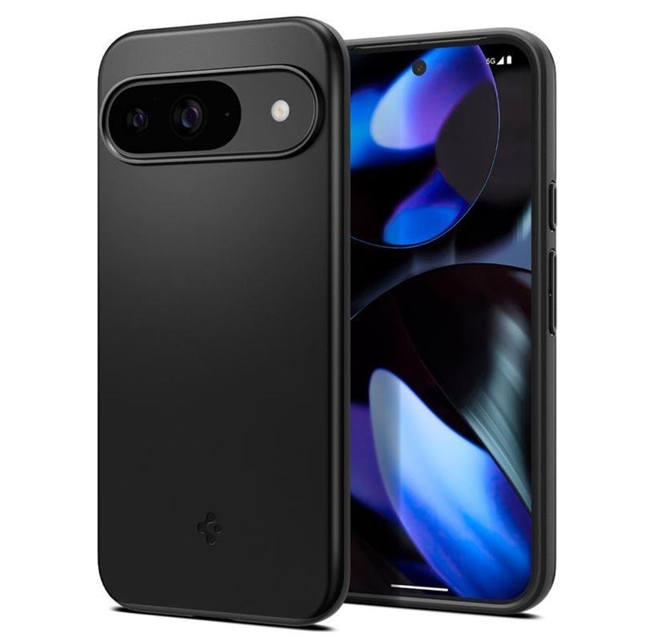 Mobil - Covers & Cases - Spigen Thin Fit - black - Google Pixel 9 Pro/Pixel 9 - ACS07697