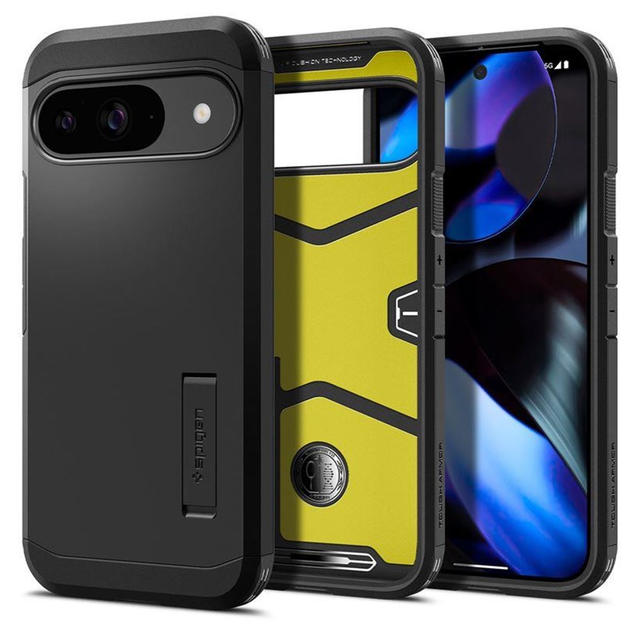 Mobil - Covers & Cases - Spigen Tough Armor - black - Google Pixel 9 Pro/Pixel 9 - ACS07692