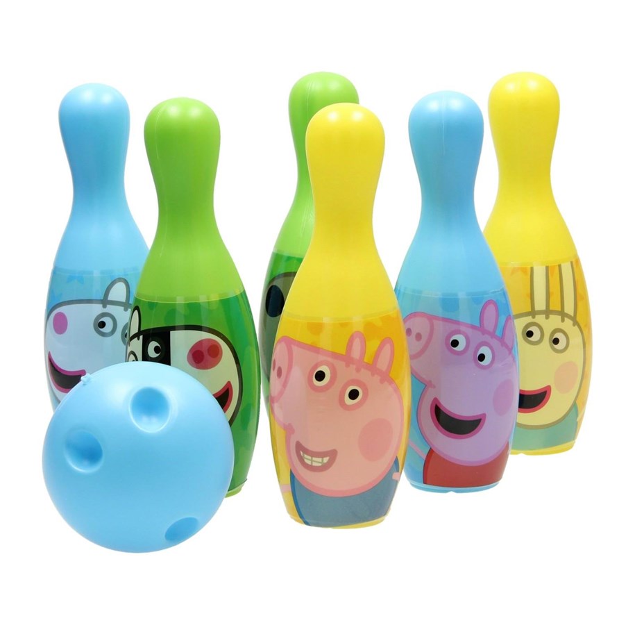 Udendørsleg - Sambro Bowling set Peppa Pig 7 pcs. - PEP-3411