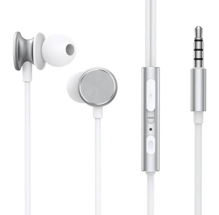 Hovedtelefoner/headset - Joyroom Wired Earphones JR-EW03 Half in Ear (Silver) - JR-EW03 Silver