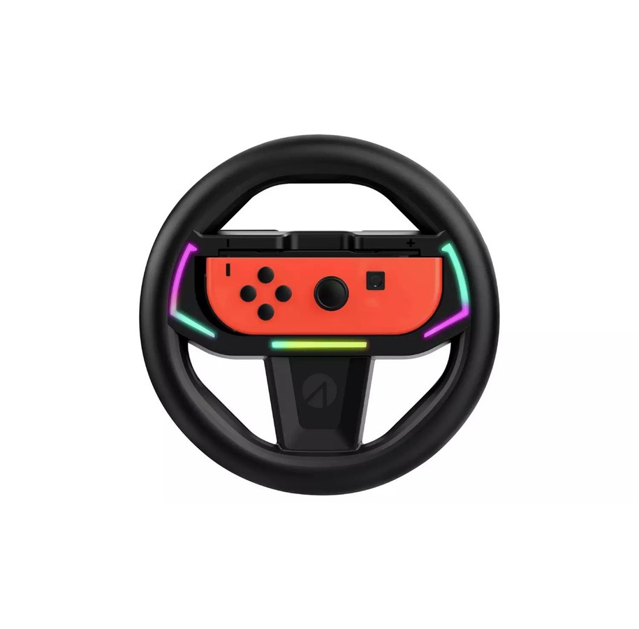 Spil tilbehør - STEALTH Light Up Switch Racing Wheel - Wireless Wheel - Nintendo Switch - 5055269714569