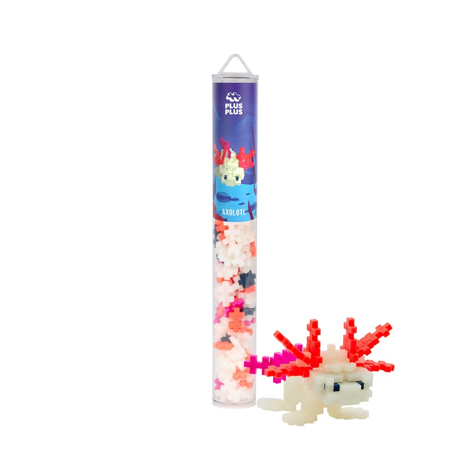 Konstruktionslegetøj - Plus-Plus Axolotl / 100 pcs Tube - 4310
