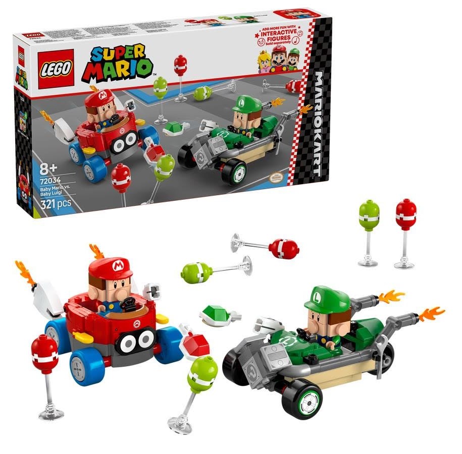 LEGO®  - LEGO Super Mario 72034 Mario Kart™ – Baby Mario mod Baby Luigi - 72034