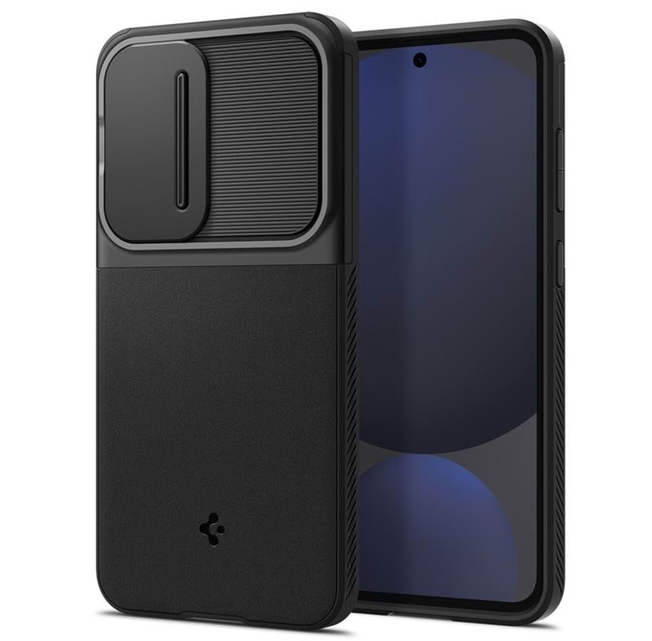 Mobil - Covers & Cases - Spigen Optik Armor - black - Samsung Galaxy S24 FE - ACS08626