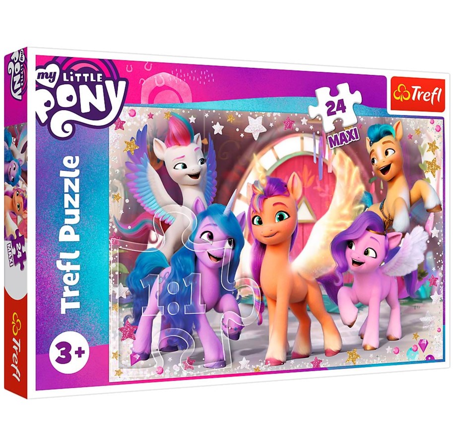 Puslespil - Trefl Puzzle - My Little Pony Movie - The Joy of the Ponies (24 Maxi pieces) Floor - TFL14338