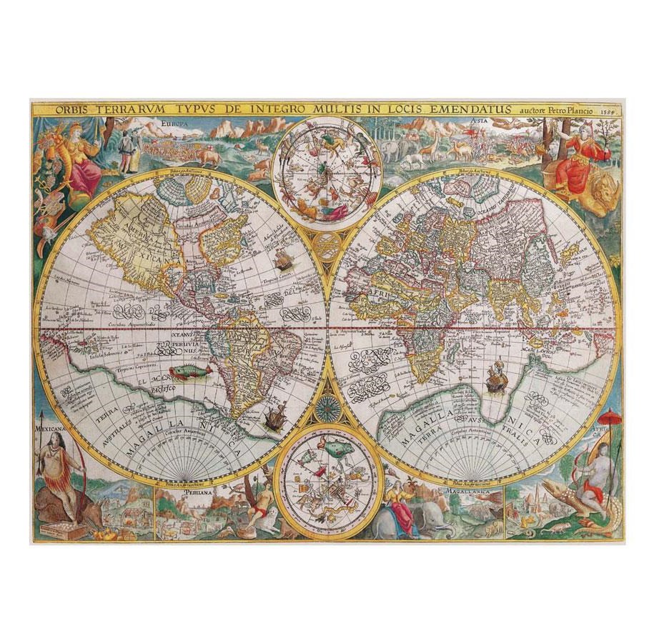Puslespil - Ravensburger Jigsaw puzzle World map 1594 1500 pcs. - 120007166