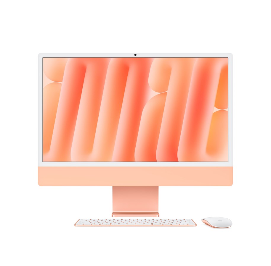 Stationær - All-In-One - Apple iMac - 24" | M4 | 16GB | 256GB | Orange - Z1F9