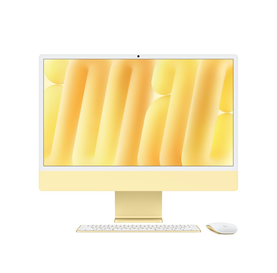 Stationær - All-In-One - Apple iMac - 24" | M4 | 16GB | 256GB | Gul - Z1EZ