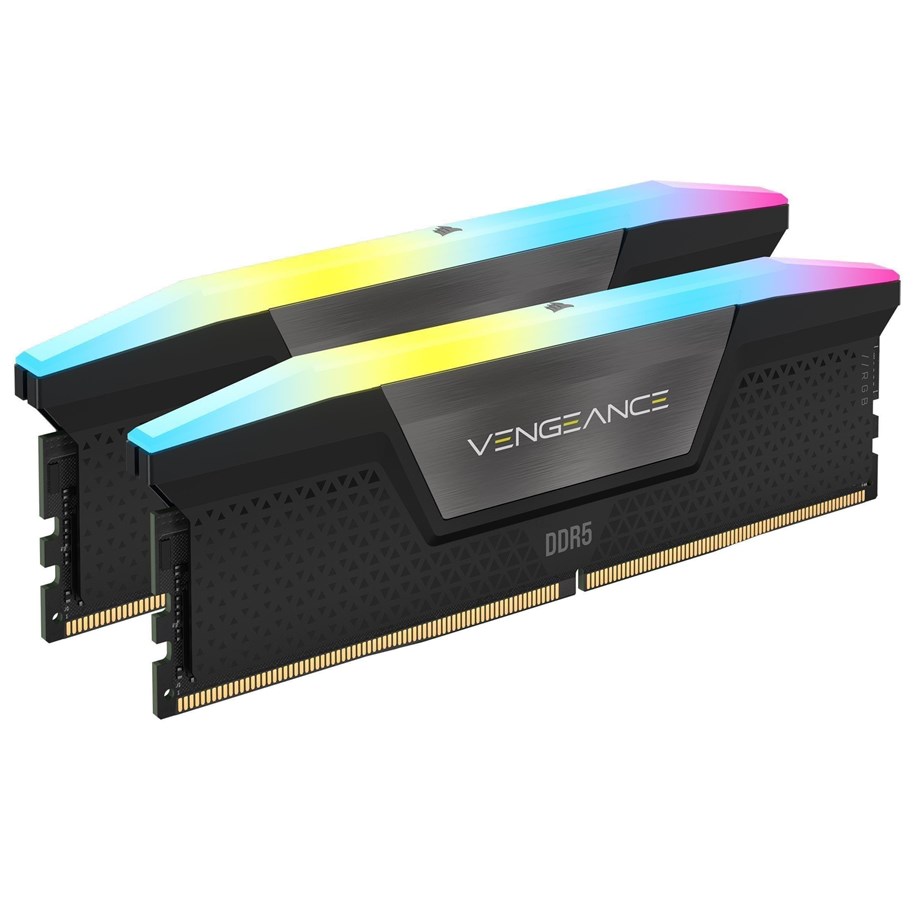 RAM - Corsair Vengeance RGB DDR5-6800 - 48GB - CL34 - Dual Channel (2 pcs) - Intel XMP - Sort med RGB - CMH48GX5M2B6800C34