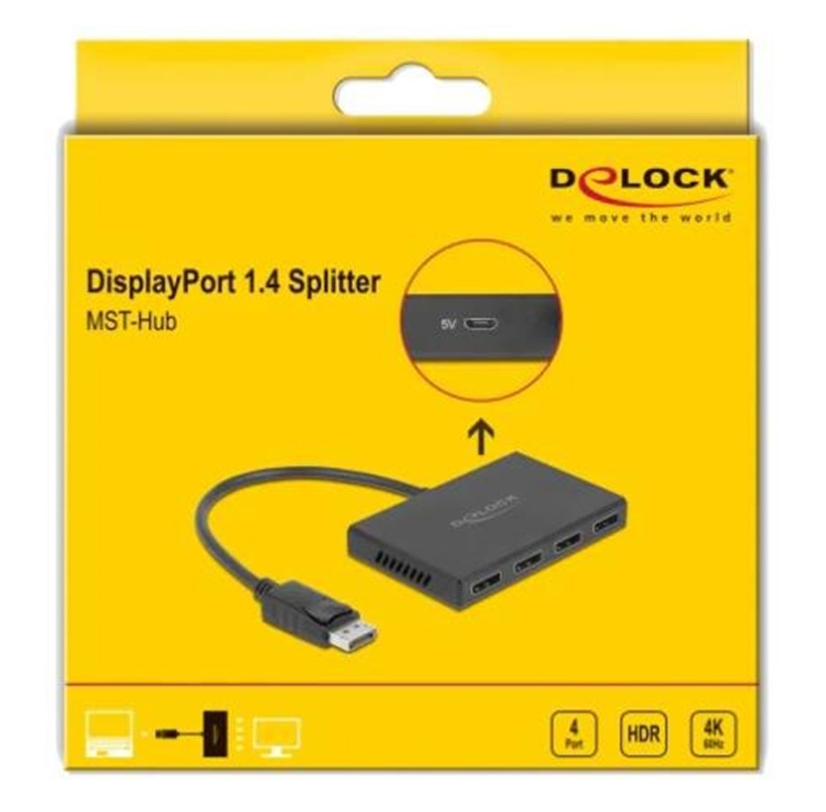 DeLOCK Video/Audio Splitter - 4 ports | Billig