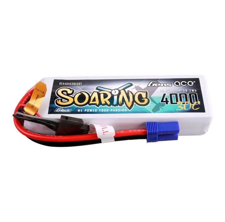 Fjernstyret - Gens ace &Tattu G-Tech Soaring 4000mAh 14.8V 30C 4S1P Lipo Battery - GEA404S30E5GT