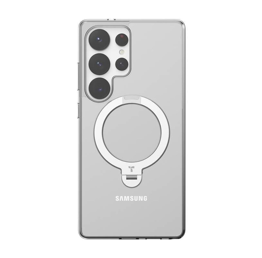 Mobil - Covers & Cases - Torras Ostand Spin Series phone case for Samsung S25 Ultra (transparent) - X00FX2216