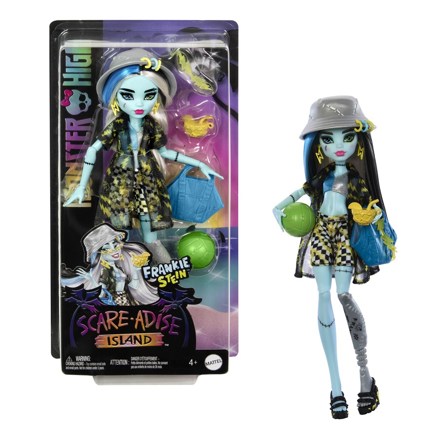 Dukker & Tilbehør - Monster High Scare-adise Island Frankie Doll - HRP68