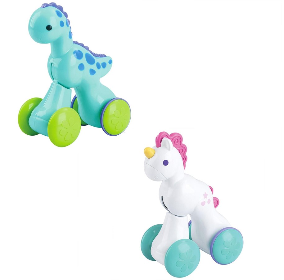 Babylegetøj - Happy Baby Push & Go Dyr - assorteret - 502233