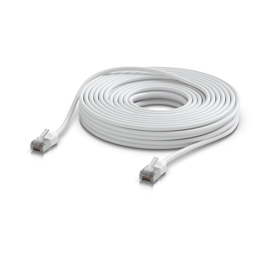 Netværkskabel - Ubiquiti UniFi Premium Patch Cable Outdoor White 15M - Hvid - 15 meter - UACC-Cable-Patch-Outdoor-C6A-15M-W