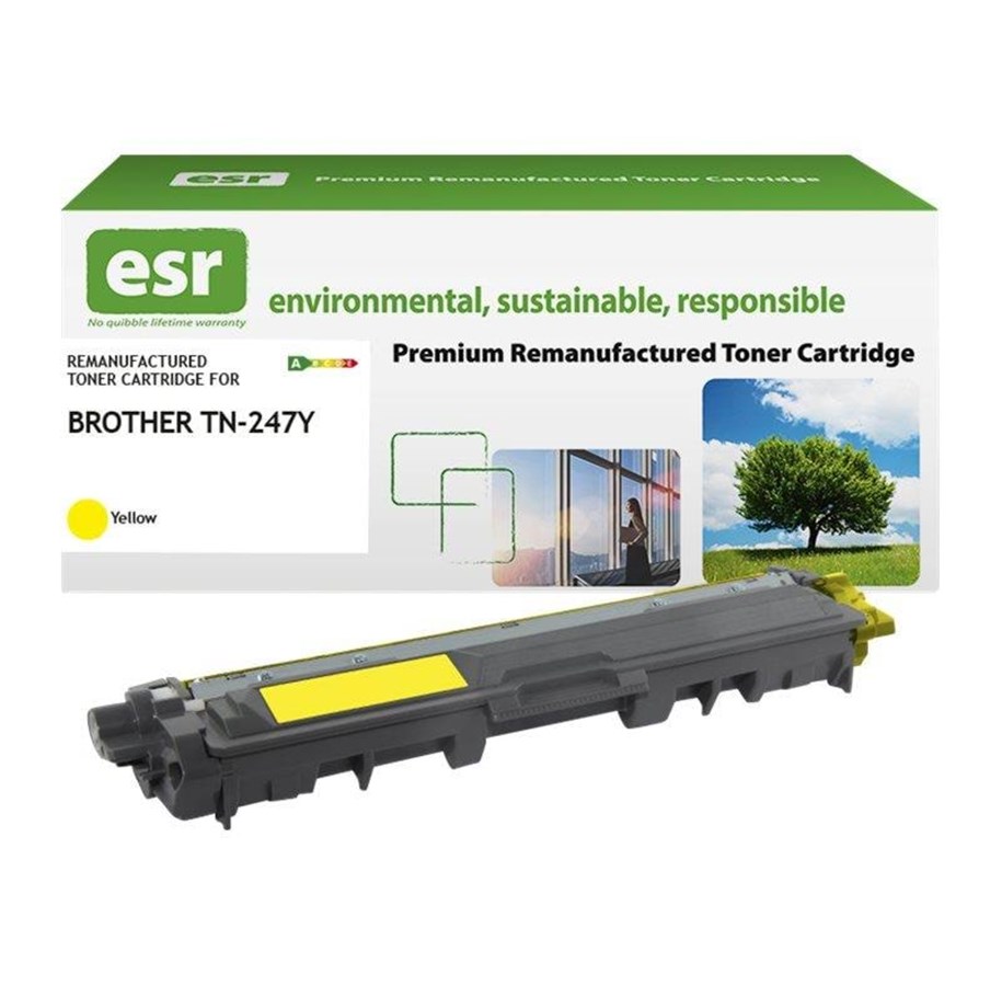 Blæk, Toner & Forbrugsstoffer - ESR - yellow - compatible - remanufactured - toner cartridge (alternative for: Brother TN247Y) - K18604X1