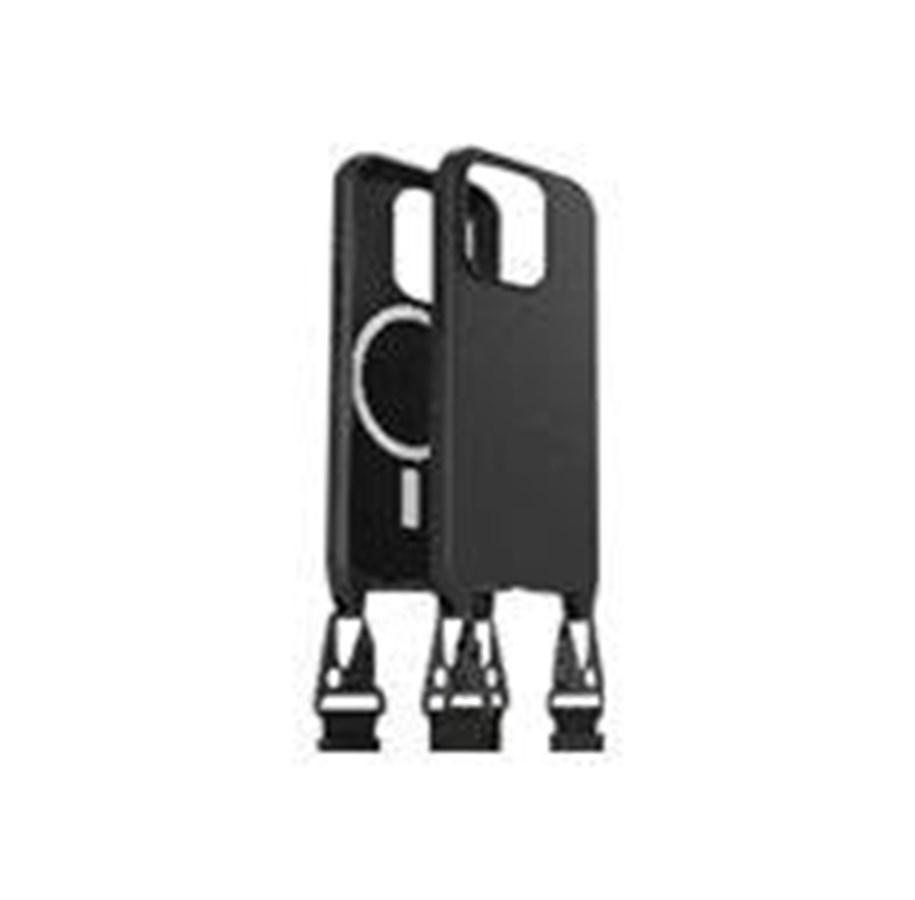 Mobil - Covers & Cases - OtterBox React Necklace MagSafe (lanyard) Apple iPhone 15 Pro - black - ProPack - 77-93576