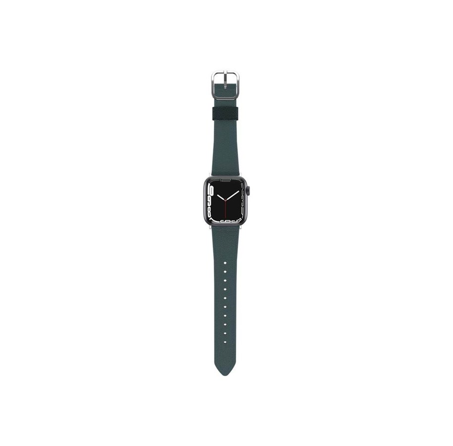 Smartwatch - Tilbehør - OtterBox Symmetry Cactus Leather Watch Band for Apple Watch 40/41/42mm Juniper Sprig - green - 77-96910