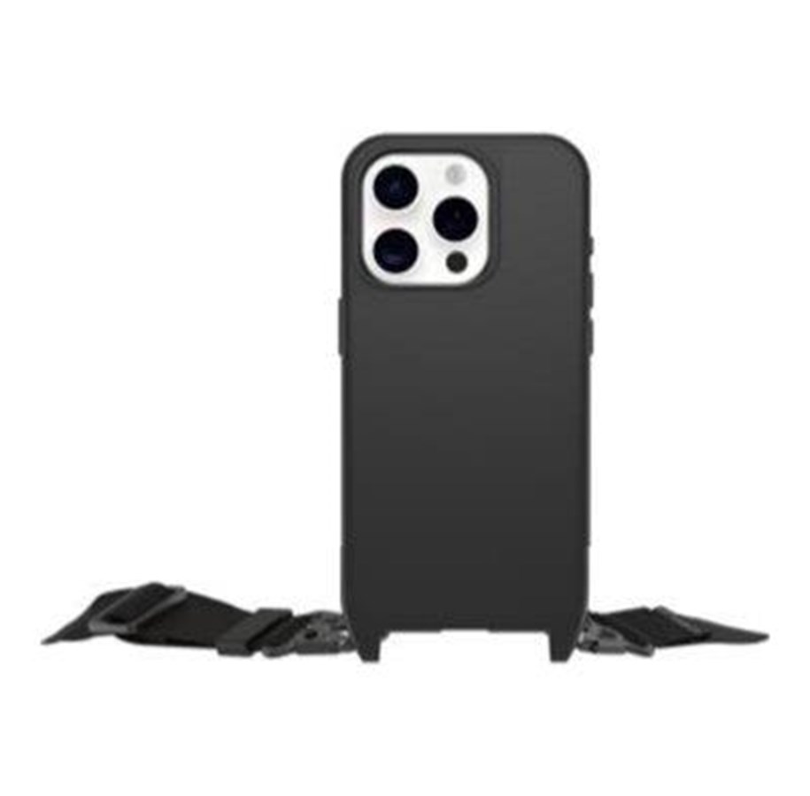 Mobil - Covers & Cases - OtterBox React Necklace MagSafe Apple iPhone 16 Pro Max - black - ProPack - 77-96833