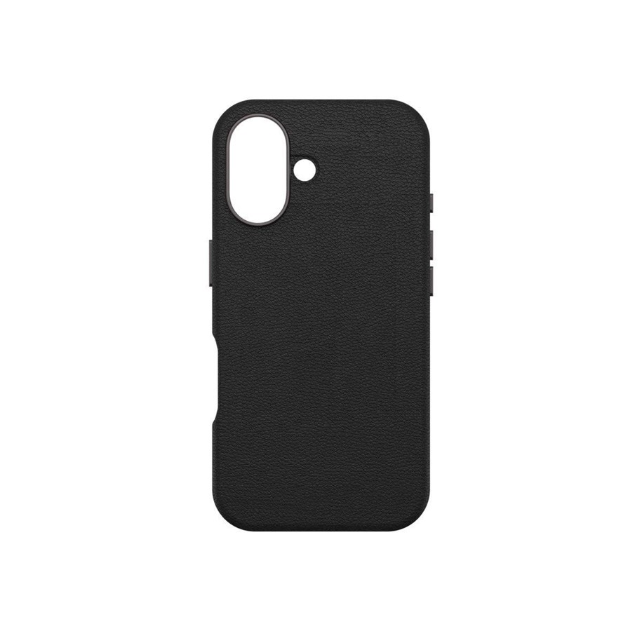 Mobil - Covers & Cases - OtterBox Symmetry Cactus Leather Apple iPhone 16 Noir Ash - black - 77-96301