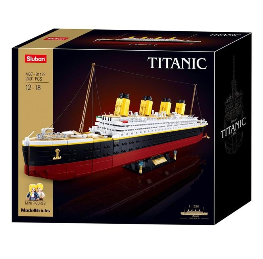 Konstruktionslegetøj - Sluban - Titanic Extra Large Construction Set 2401pcs. - M38-B1122