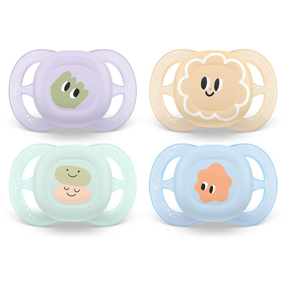 Baby Udstyr - Philips Avent Soother ultra start SCF075/06 2pk - assorted - SCF075/06