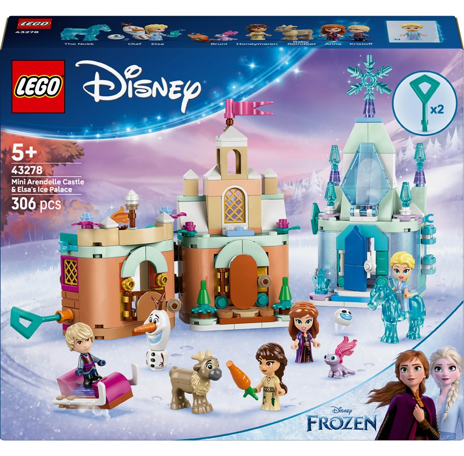 LEGO®  - LEGO Disney 43278 Minislotte: Arendal slot og Elsas ispalads - 43278