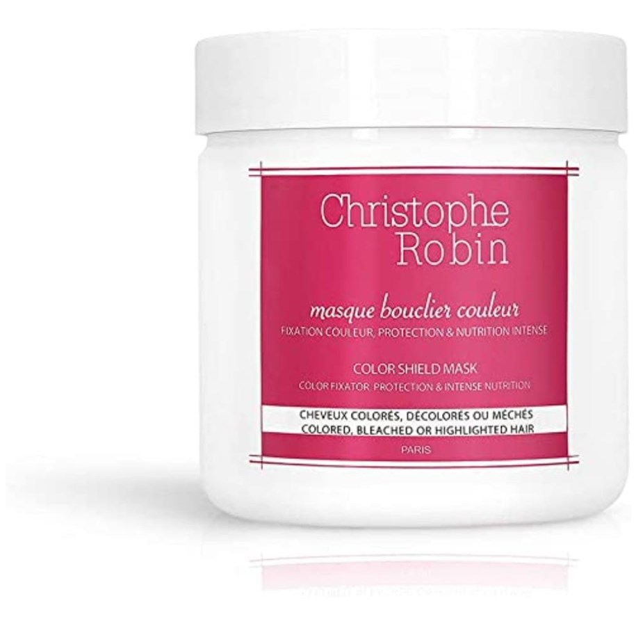 Hårpleje - Christophe Robin Colour Shield Hair Treatment Cream Mask For Colour Protection 1000 ml - 3760041752616