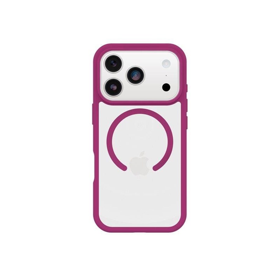 Mobil - Covers & Cases - OtterBox React MagSafe Apple iPhone 17 Pro Rose Crystal - clear/pink - 77-98634