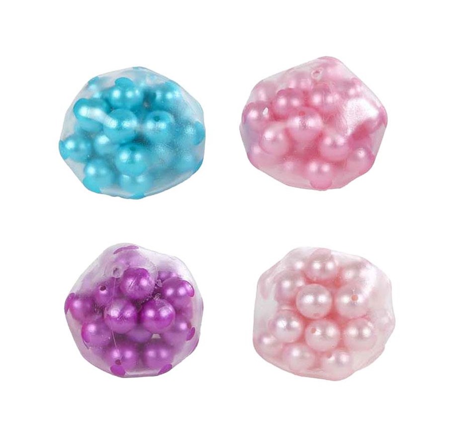 Små gaver til børn - Pocket Money Crackling beads ball 5cm - assorted - 621907