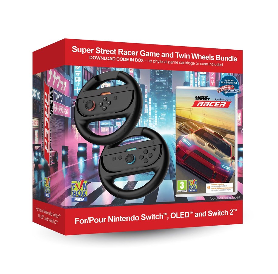 Spil - Super Street: Racer Game with Twin Racing Wheels B - Nintendo Switch 2 - Racing - NSWSSRBUN001