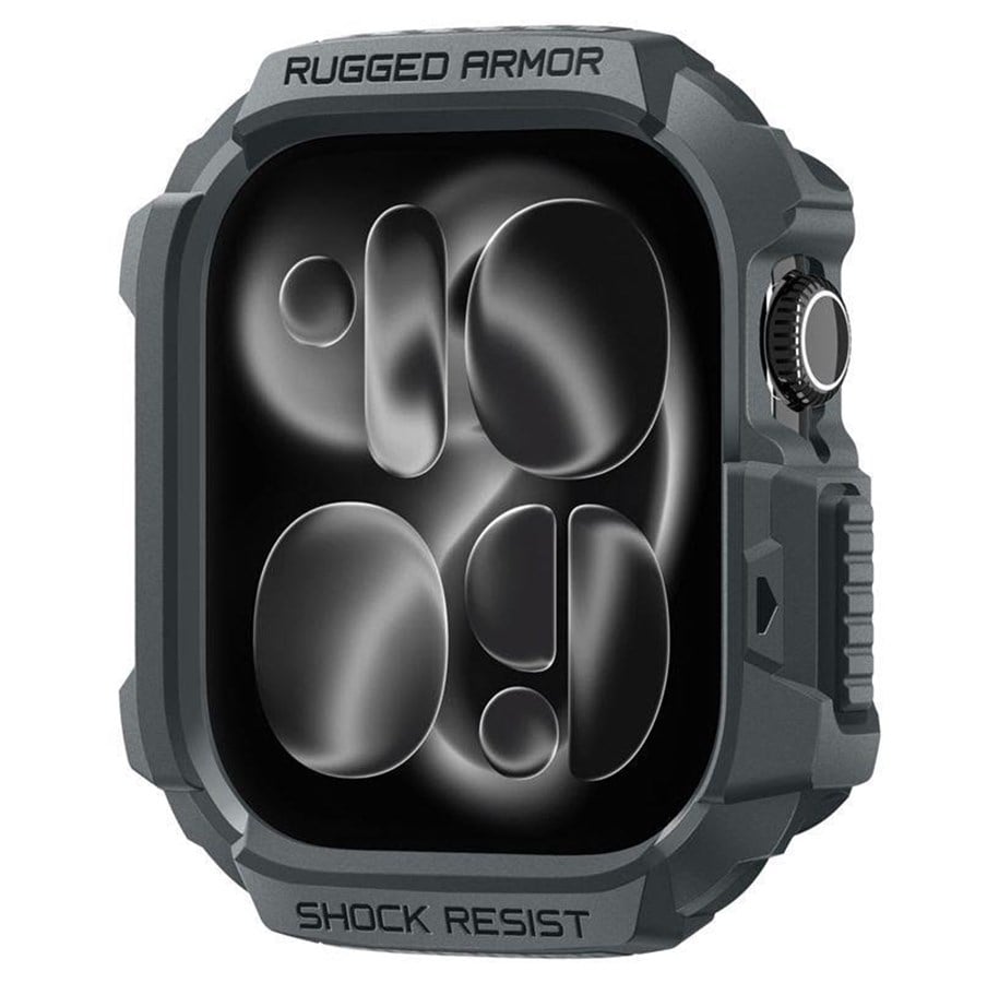 Smartwatch - Tilbehør - Spigen Rugged Armor 2 - dark gray - Apple Watch 11 46mm - ACS10500