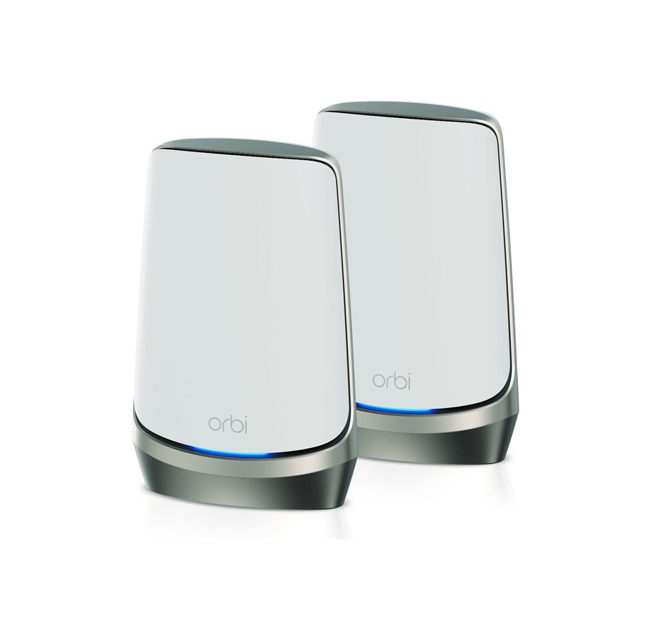 Router & firewall - Netgear Orbi 960 Series RBKE962 - Wi-Fi system - Wi-Fi 6E - desktop - Mesh router 802.11a/b/g/n/ac/ax (Wi-Fi 6E) - RBKE962-100EUS