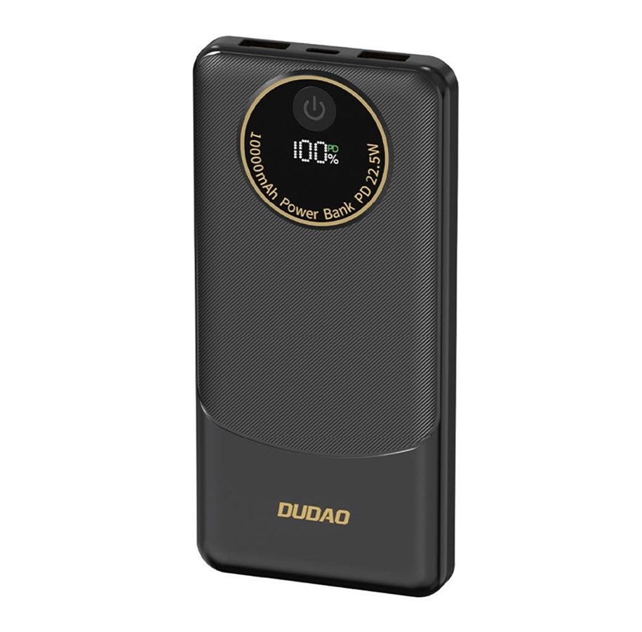 Powerbank - Dudao Powerbank K12 10000mAh PD22.5W USB-A USB-C - black - 10000 mAh - 6976625333882