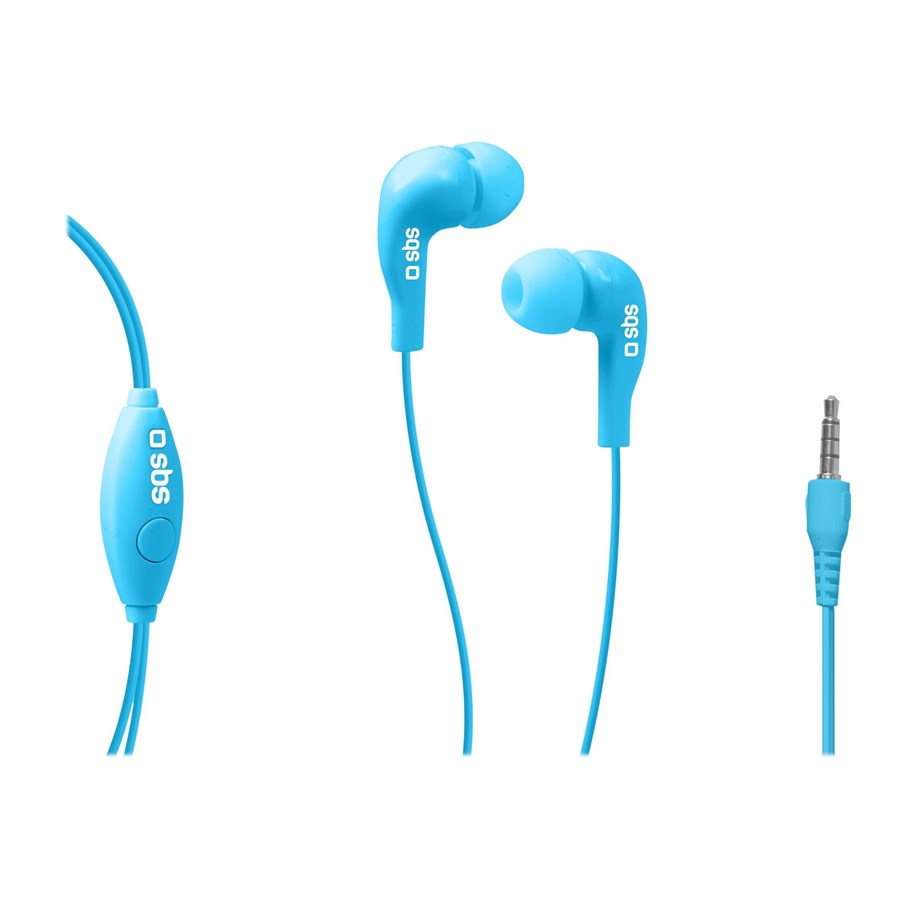 Hovedtelefoner/headset - SBS In Ear Stereo Earset Studio Mix 10 - Blå - TEINEARBL