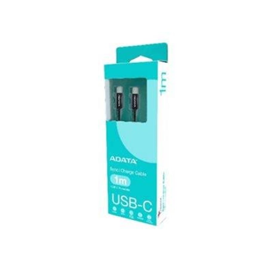 USB kabel - A-Data ADATA - USB-C cable - 24 pin USB-C to 24 pin USB-C - 1 m - CACC-100PN-BK