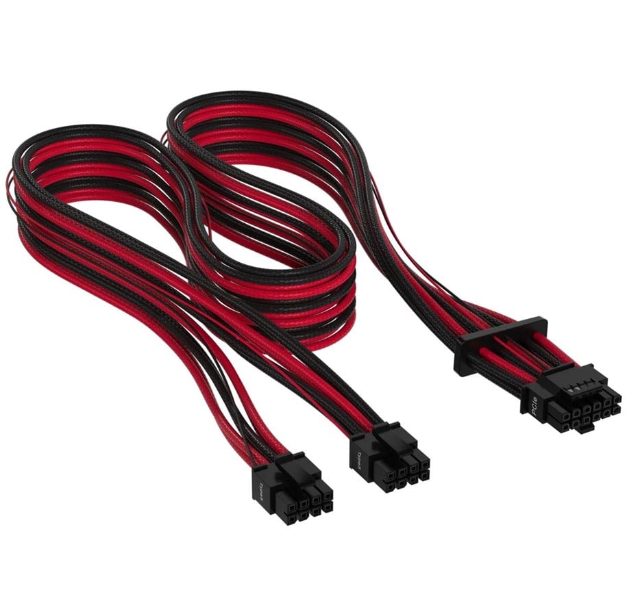Strømkabel (intern) - Corsair - power cable - 16(12+4)pin PCIE 5.0 12VHPWR to 8 pin PCIe power - 65 cm *DEMO* - CP-8920326