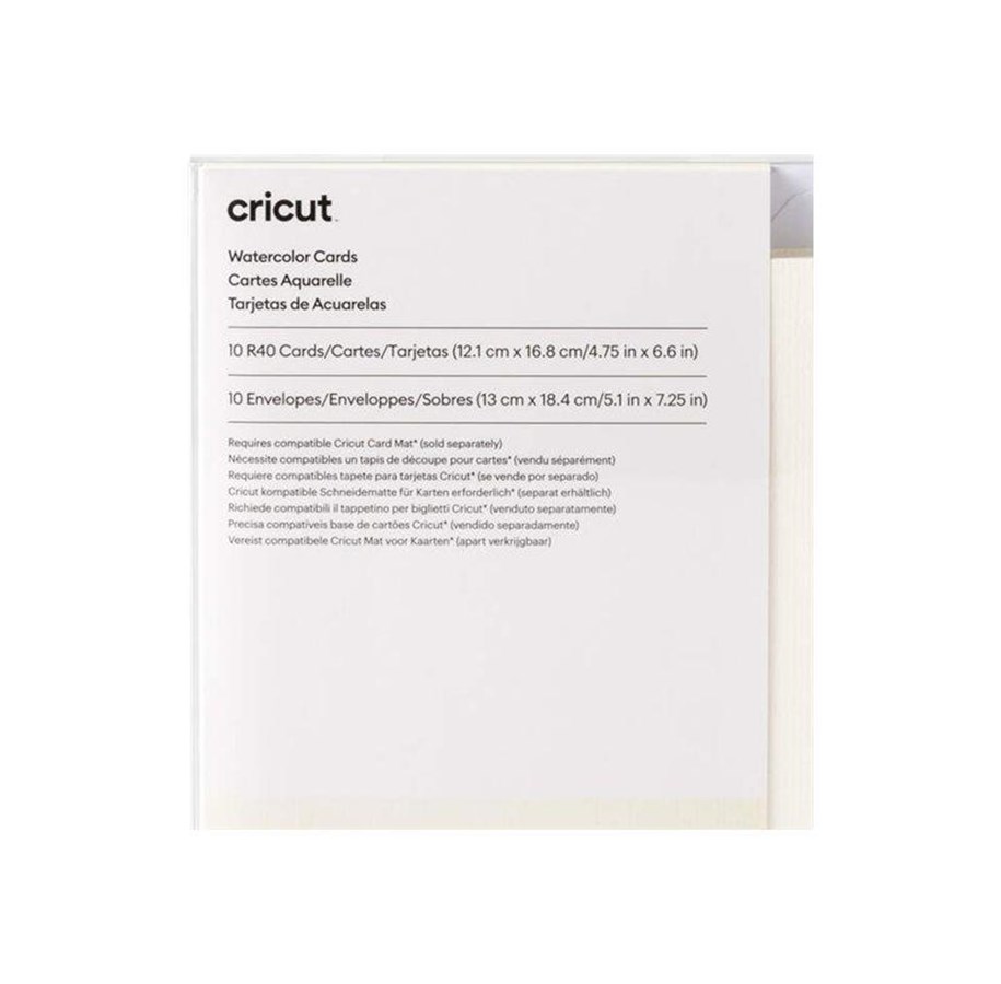 Labelprinter - Cricut - watercolor cards - 10 pieces - R40 - ivory - watercolor paper - 2009985