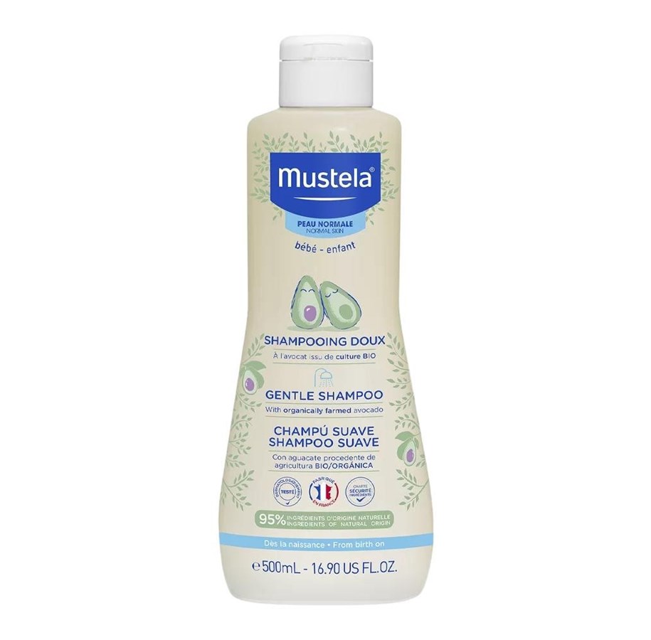 Hårpleje - Mustela Gentle Avocado Hair Shampoo – 500 ml - 3504105036133