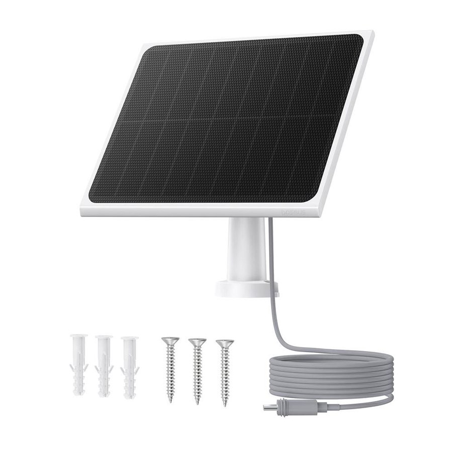 Videoovervågnings tilbehør - Baseus Security A1 Photovoltaic Panel - White - S0003600