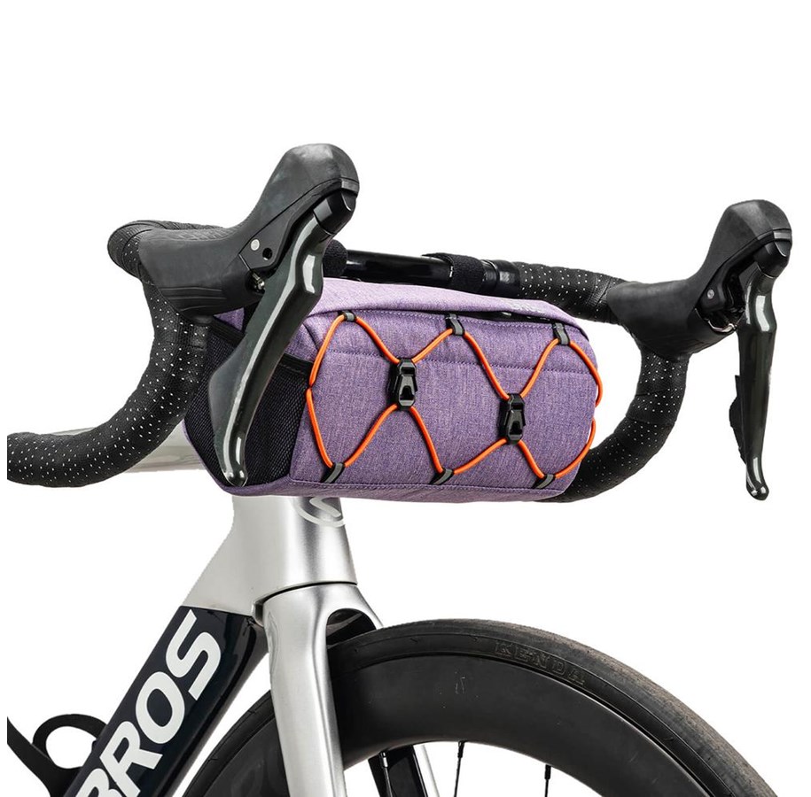 Cykeltilbehør - Rockbros 30110054005 Handlebar Bike Bag 2.2L - Purple - 30110054005