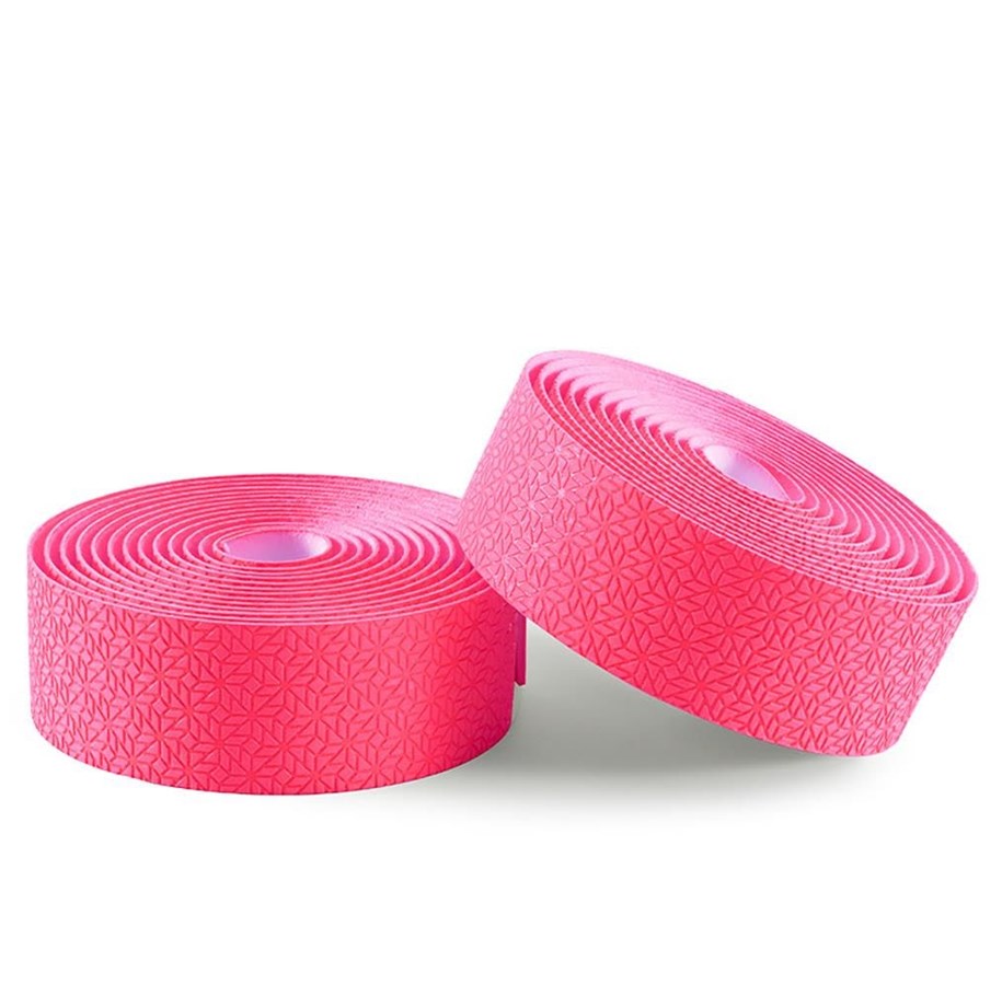 Cykeltilbehør - Rockbros EVA Embossed Handlebar Tape - Pink - 8386824307597