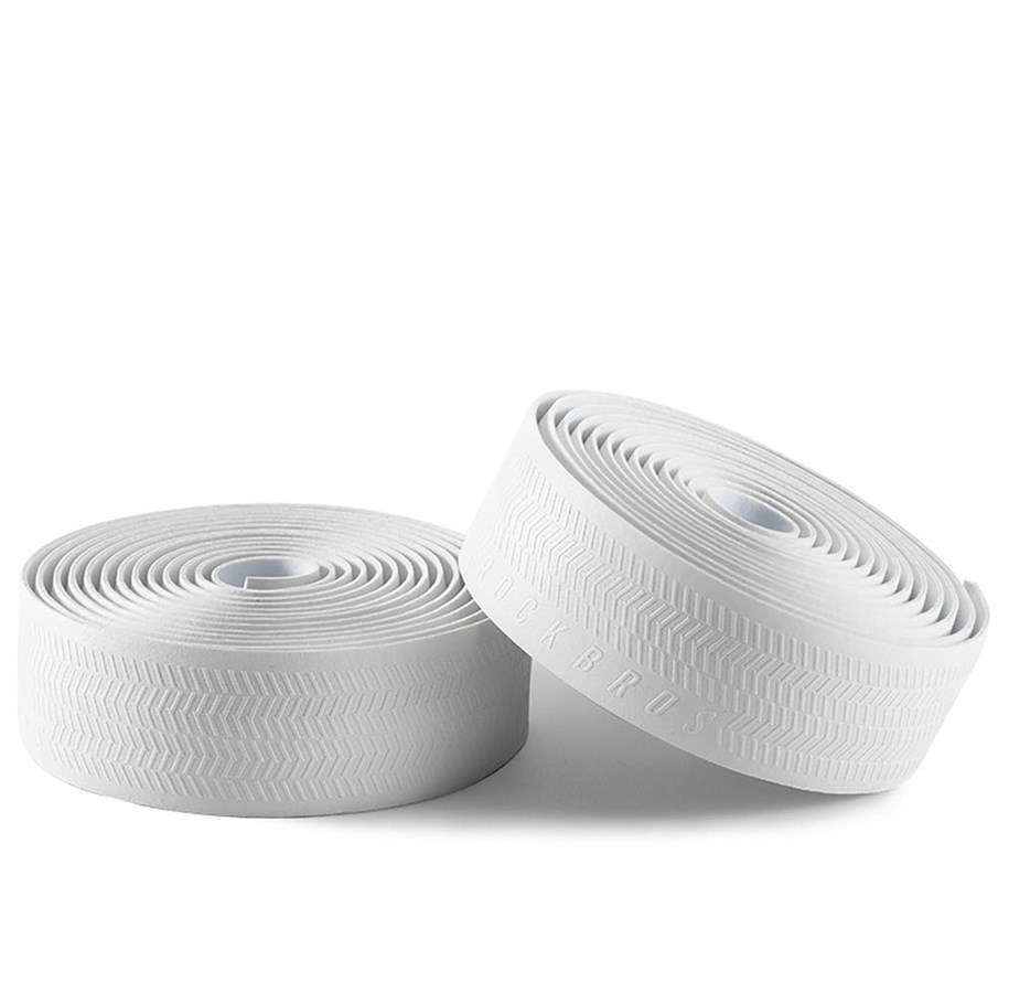 Cykeltilbehør - Rockbros EVA Handlebar Tape "Power" Pattern - White - 8386824307702