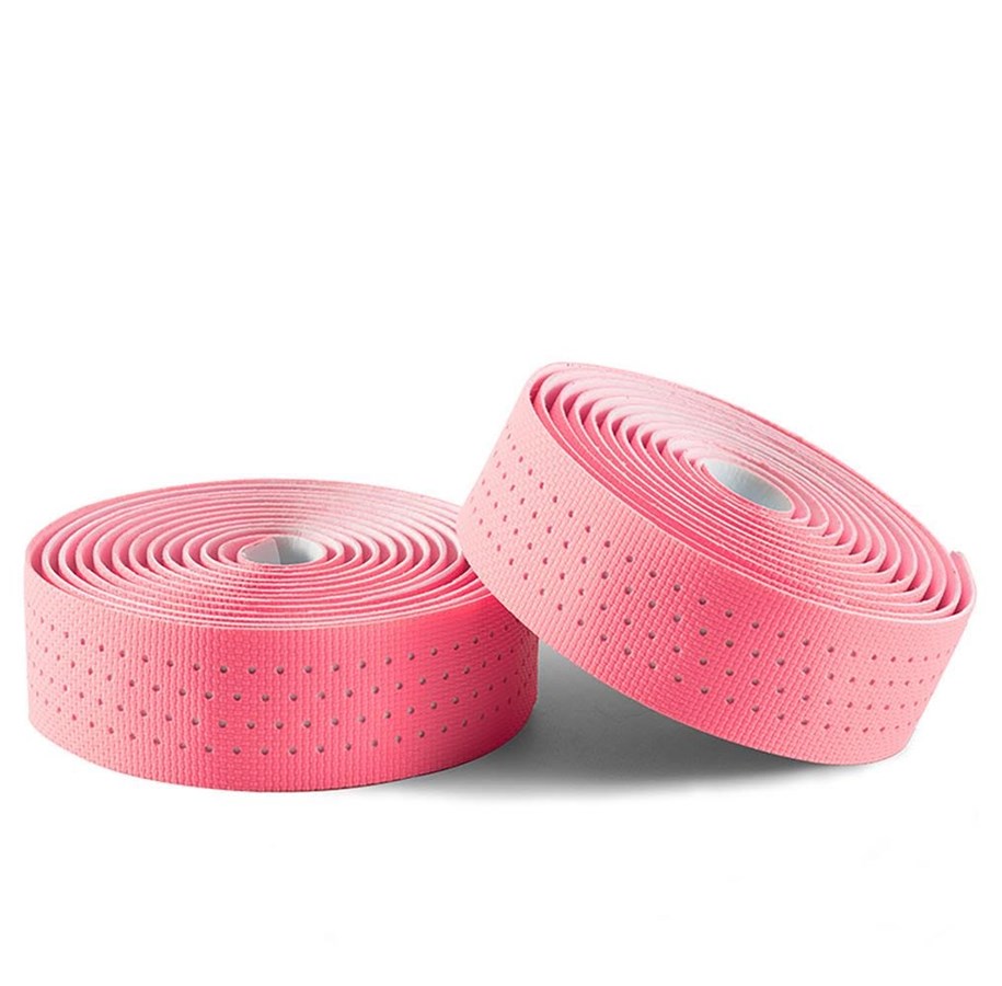 Cykeltilbehør - Rockbros Handlebar Tape Perforated Silicone - Pink - 8386824307641