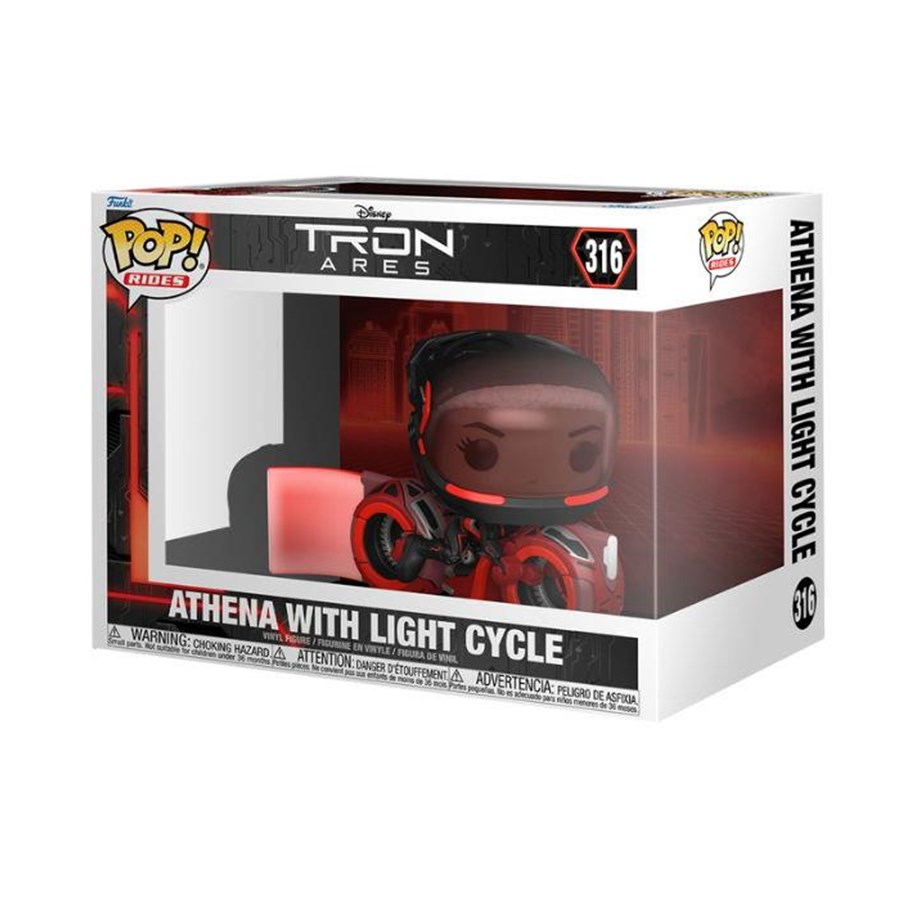 Merchandise - Funko! - Funko POP Ride Tron: Ares Athena with Light Cycle - 88230
